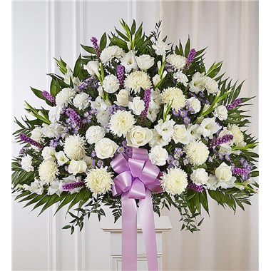 Heartfelt Sympathies&trade; Standing Basket- Lavender